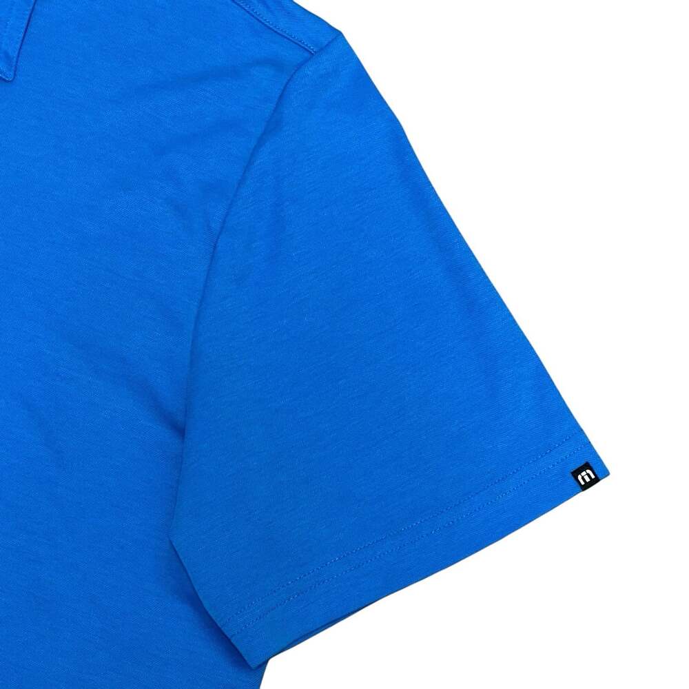 Travis Mathew Polo Shirt Men’s Size XL Solid Blue Golf Casual Performance - Picture 3 of 14
